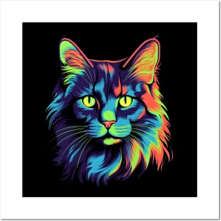 Cute Nebelung Cat Posters and Art